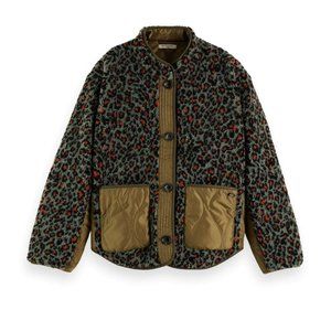 Scotch & Soda Reversible Teddy Quilted Jacket, size Small